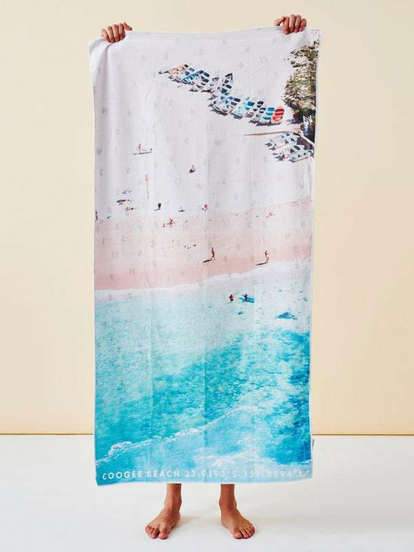 Destination Towels - Coogee Boats sand free beach towel.