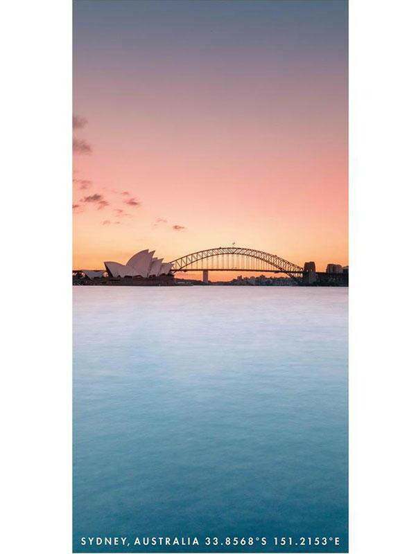 Destination Towels - Harbour Pastels sand free beach towel.