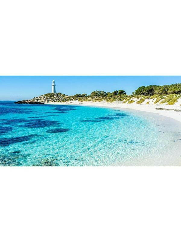 Destination Towels - Lighthouse Blues sand free beach towel.