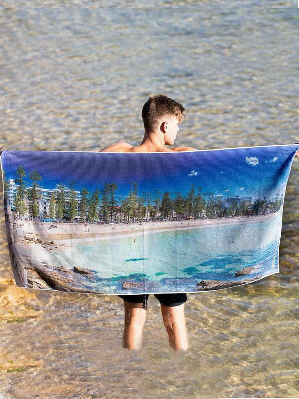 Destination Towels - Manly Moments sand free beach towel.