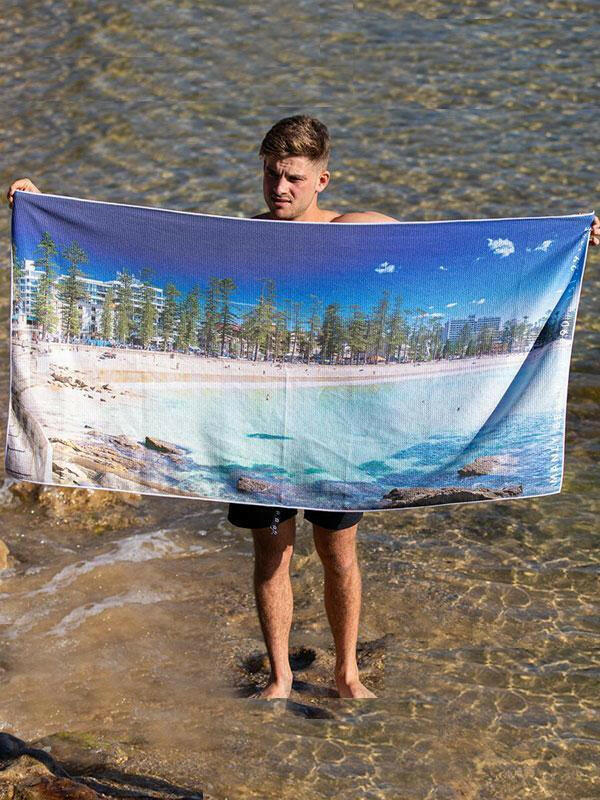 Destination Towels - Manly Moments sand free beach towel.