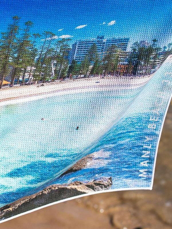 Destination Towels - Manly Moments sand free beach towel.