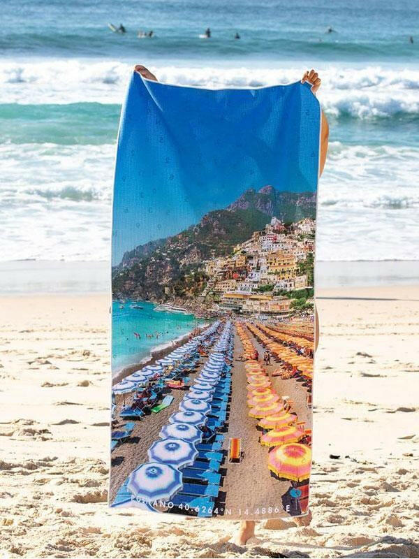 Destination Towels - Positano Summer sand free beach towel.