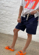 Hammill & Co W215 Slouchy Short Navy.