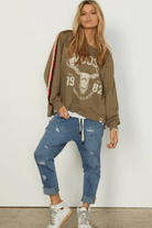 Hammill & Co Wild High Low Vintage Sweat Shirt.