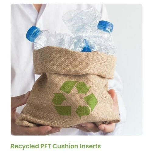 Eco Friendly Cushion Insert made from Pet Fibre - Plastic Bottles.