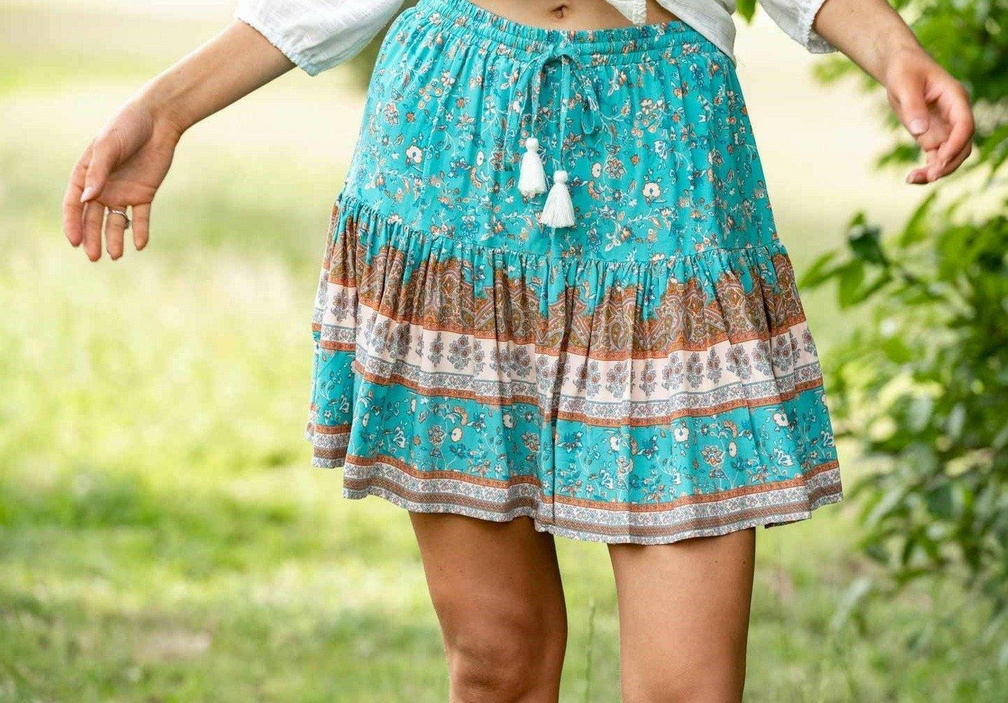 Iris Maxi S190134-10 Green Mini Skirt.