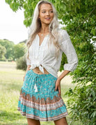 Iris Maxi S190134-10 Green Mini Skirt.