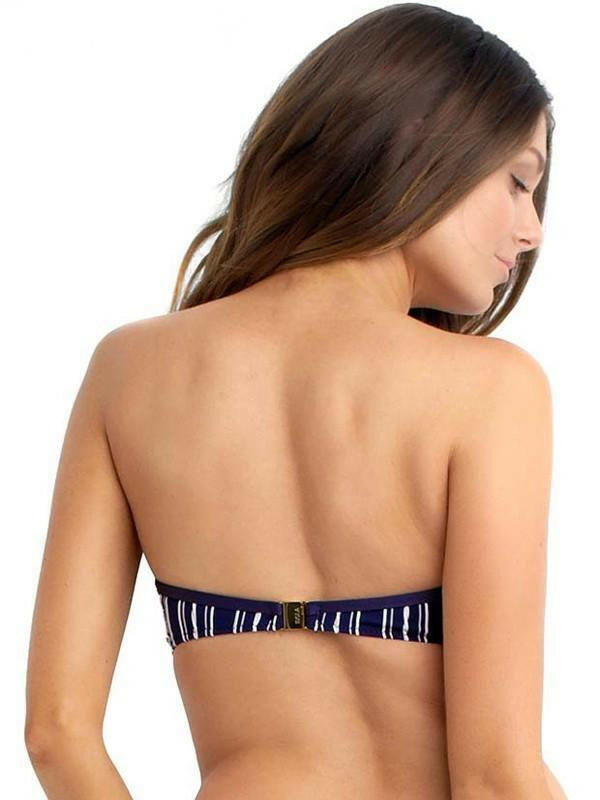 HAM3108D Hamptons Stripe D Tie Front Bandeau - Isola.