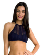 SUM3201 Summer Of Love High Neck Crop Bra - Isola.