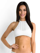 SUM3201 Summer Of Love High Neck Crop Bra - Isola.