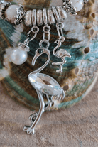 Flamingo Diamond Silver Plated Beaded Bracelet.