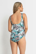 Jantzen JA84281MAS Island Mesh High Neck Mastectomy One Piece Olive.