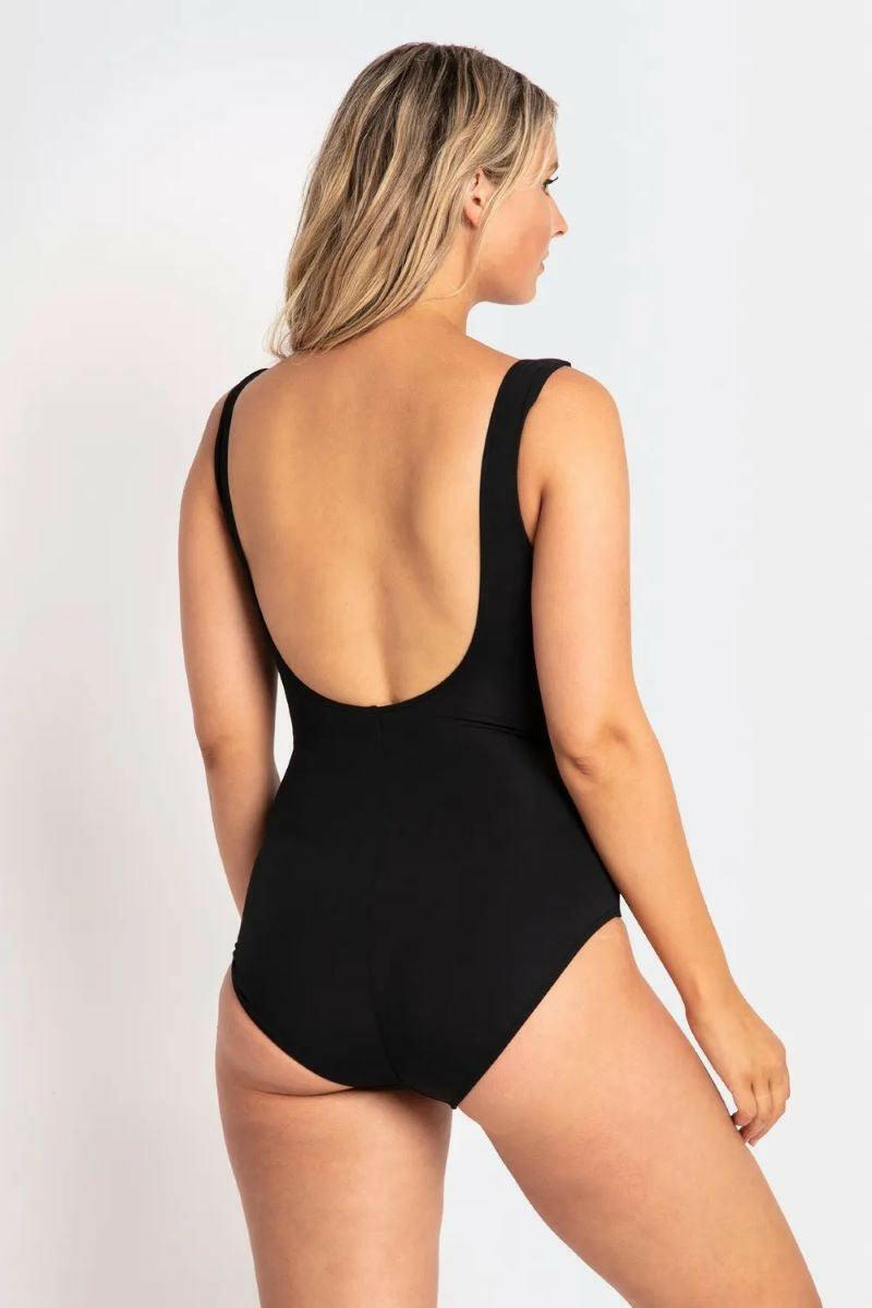 Jantzen Heritage Classics Gathered Surplice One Piece Black.