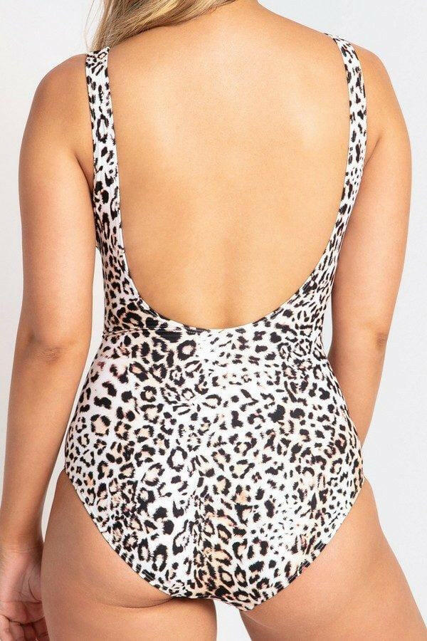 Jantzen JA84192 Wild Gathered Surplice One Piece Swimsuit.