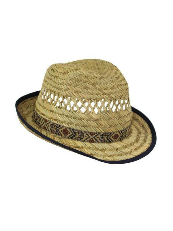 17-061S Fedora Straw Hat - Jendi.