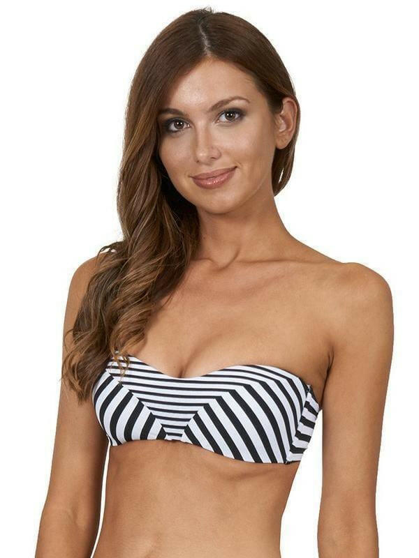 J4809 Meridian Spliced Bandeau Bra - Jets.