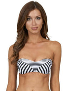 J4809 Meridian Spliced Bandeau Bra - Jets.