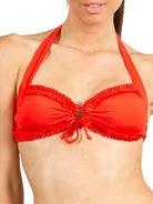 J4380 Ruffle Tie Halter - Jets.