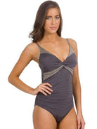 J1908DD/E Lustre DD/E Twist Front One Piece Maillot - Jets.