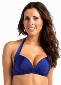 J4429 Lustre 50's Halter Bikini Top - Jets.