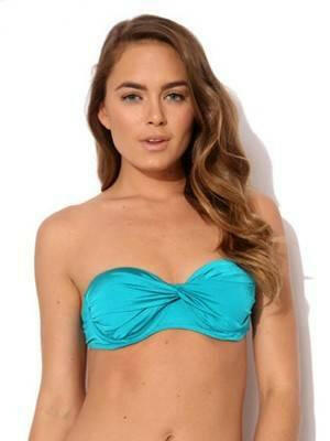 J4429 Lustre 50's Halter Bikini Top - Jets.