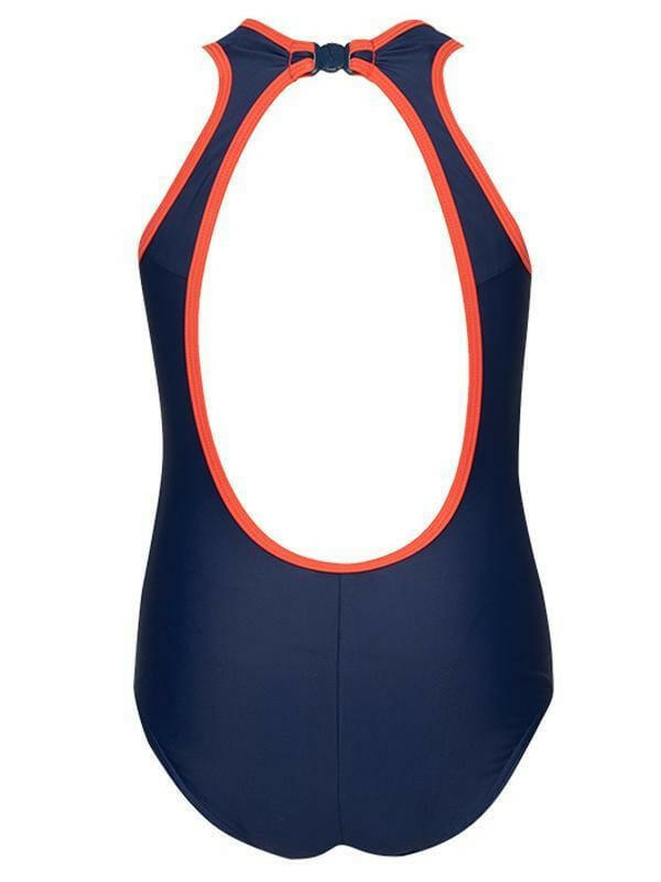 JB Sport Girls High Neck Swimsuit - Jets.