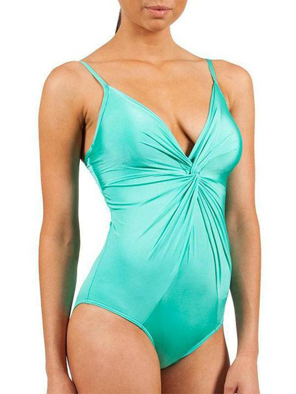 J1775C/D Lustre Twist Underwire Swimsuit - Jets.