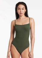 Jets Jetset Tank One Piece Olive.