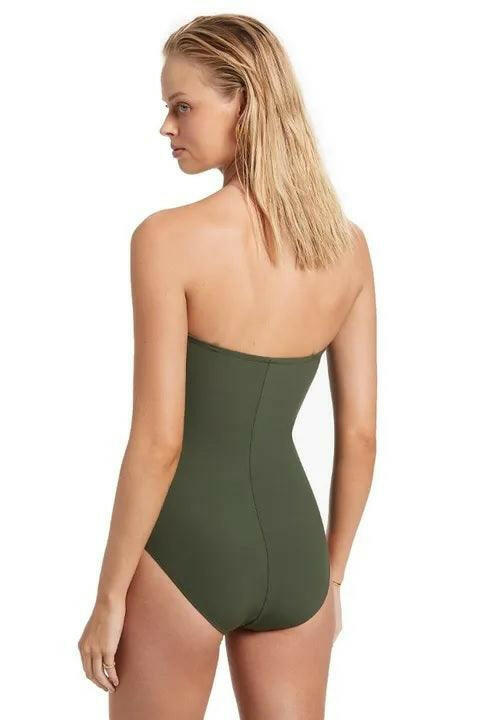 Jets J10789 Jets Jetset Bandeau One Piece Olive.