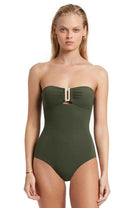Jets J10789 Jets Jetset Bandeau One Piece Olive.