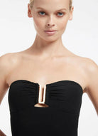Jets Jetset Bandeau Signature Black One Piece.