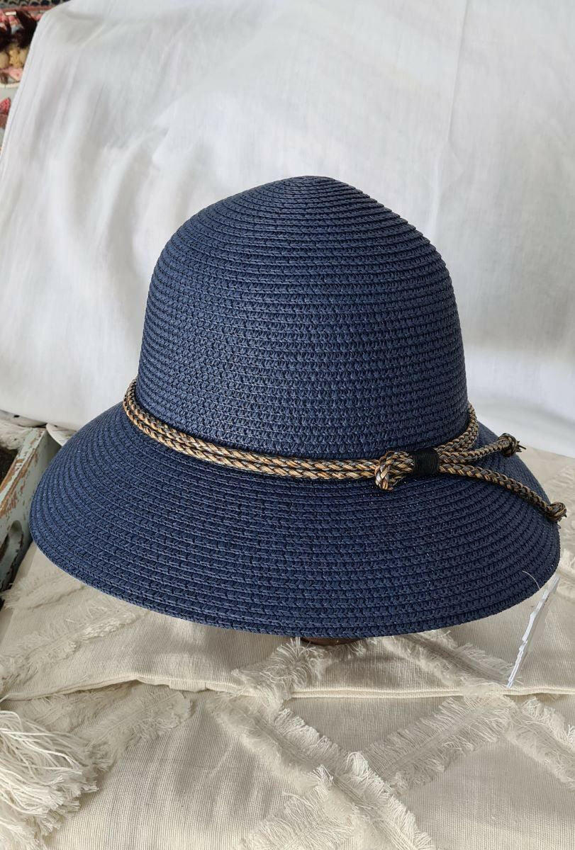 L2309-Ladies Bucket with Rope Loop Wide Brim Hat.