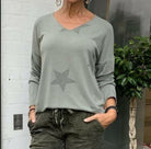 La Strada Militaire Knitted Top.