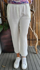 La Strada Wild Raw Italian Linen Pants.