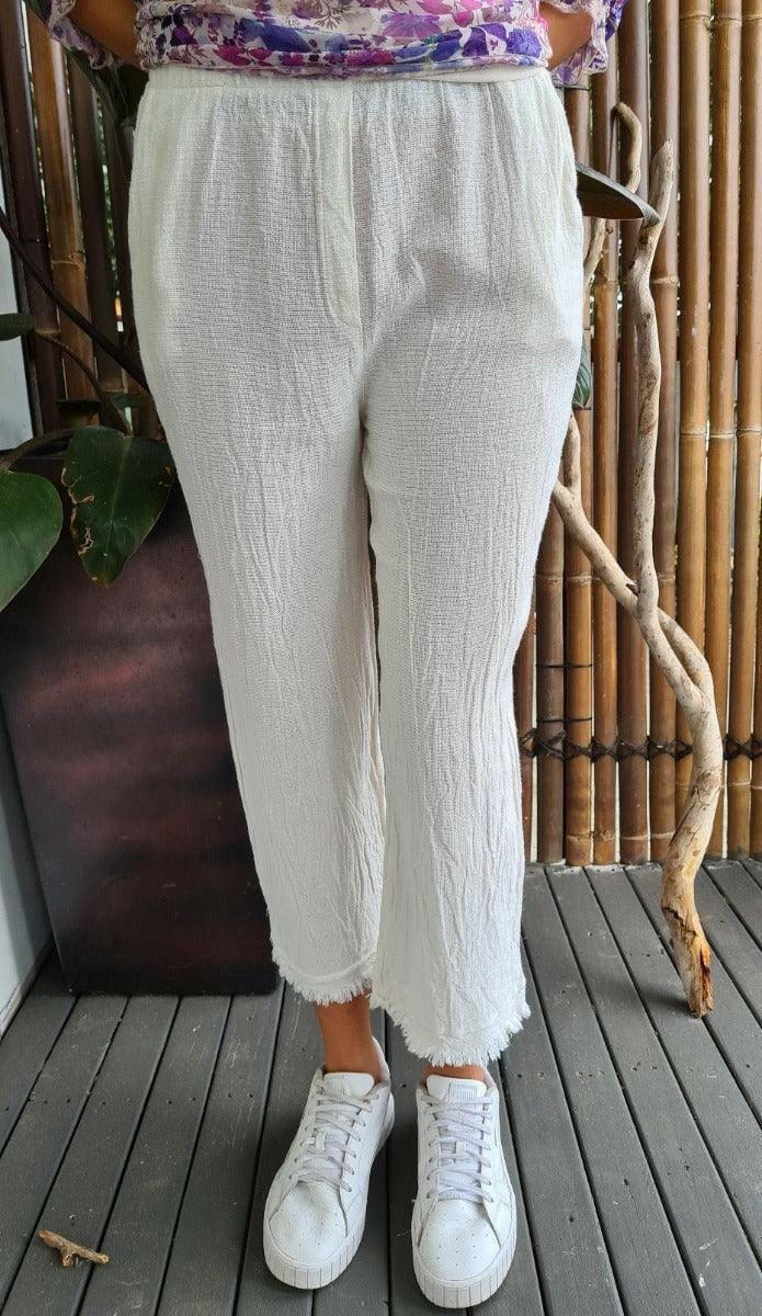 La Strada Wild Raw Italian Linen Pants.