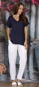 LSP21-891 La Strada Italian Linen Pants.