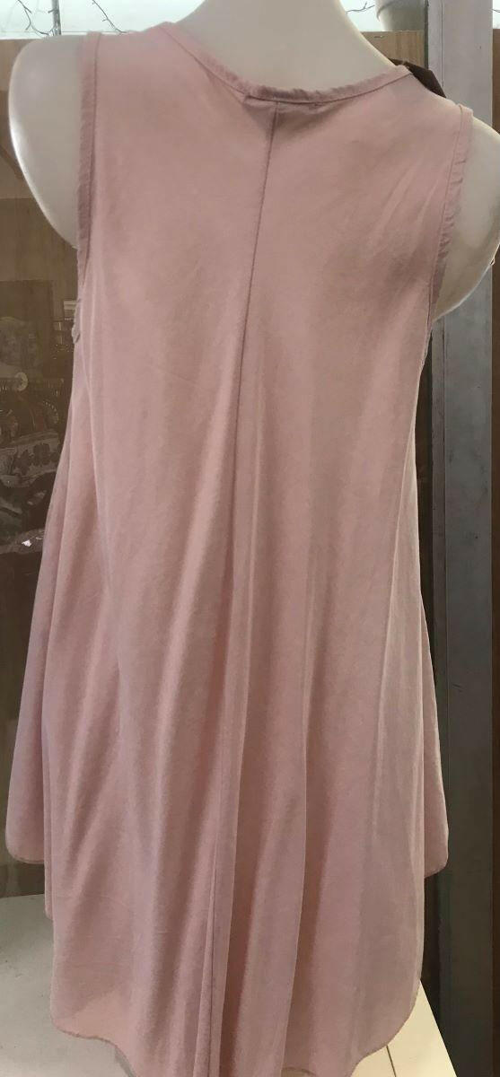 La Strada Sleeveless A-Line Top - Made in Italy.