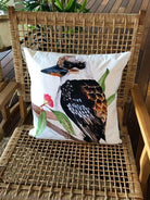 Kookaburra Cushion Cover Soft Plush Double Printed.