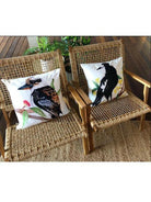Magpie Cushion Cover 45 x -45cm Soft Plush Double Sided.