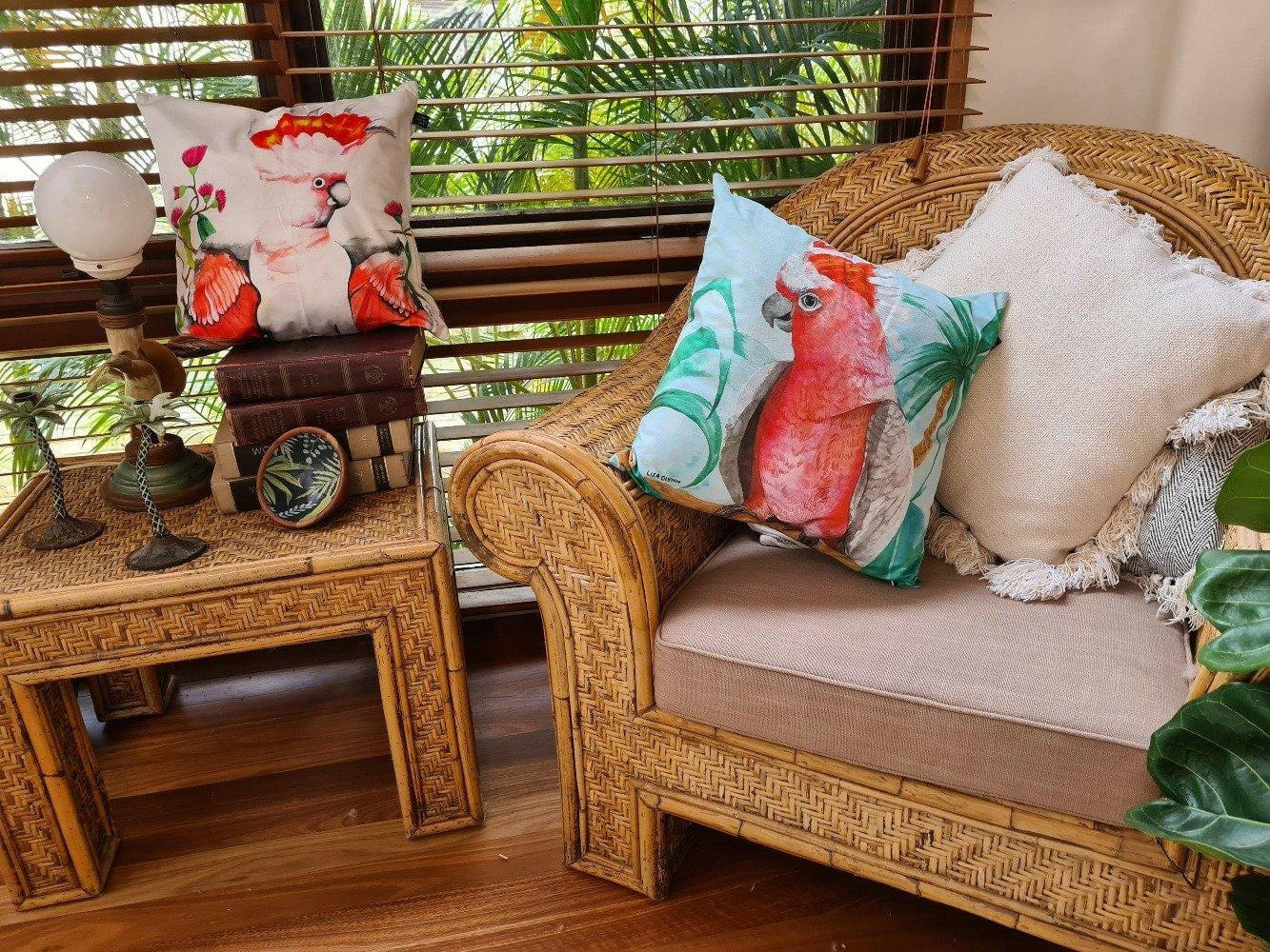 Major Mitchell Beach Cushion Cover 45 x -45cm Soft Plush Double Printed.