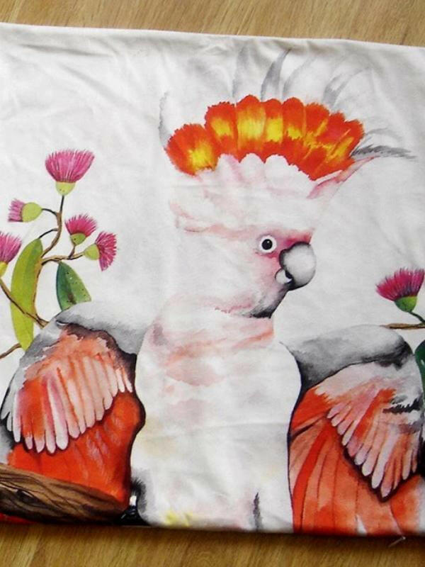 Major Mitchell Beach Cushion Cover 45 x -45cm Soft Plush Double Printed.