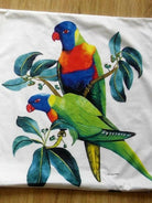 Rainbow Lorikeet Cushion Cover 45cm.