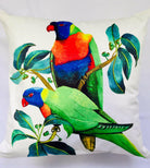 Rainbow Lorikeet Cushion Cover 45cm.