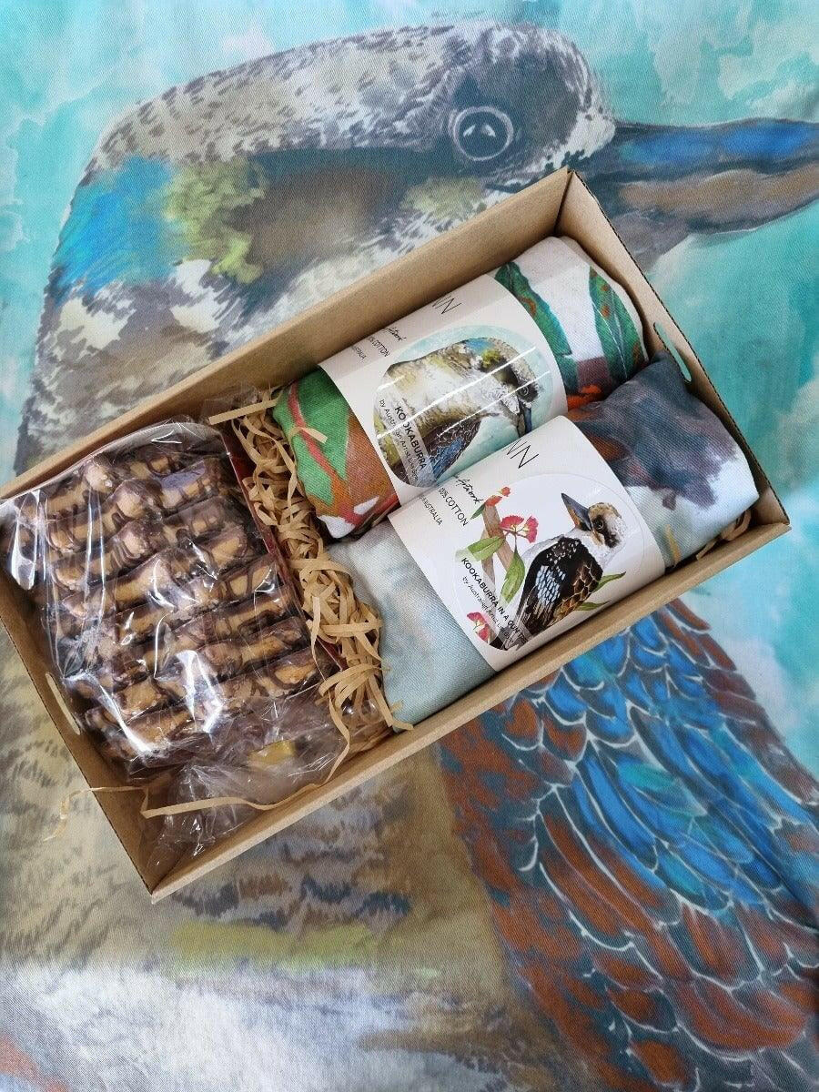 Australian Native Birds Gift Box Sets of Tea Towels.