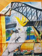 Cockatoo in Sydney Tea Towel 100% Cotton.