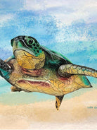 Australian Green Sea Turtle Tea Towel.