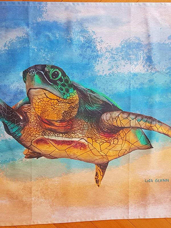 Australian Green Sea Turtle Tea Towel.