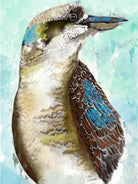 Kookaburra Two Australian Bird Tea Towel 100% Cotton.