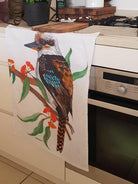 Kookaburra Tea Towel 100% Cotton Designed in Australia.